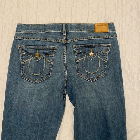 True Religion Mid Rise Straight Jeans - Picture 3 of 3